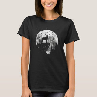 Dobermann Dog Breed Night Stroll for Dog Owner T-Shirt