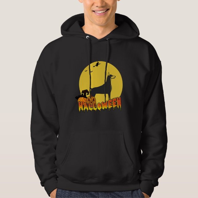Dobermann Halloween Hoodie (Front)