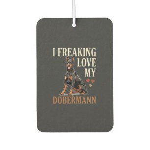 Dobermann Love Dog Lover Car Air Freshener