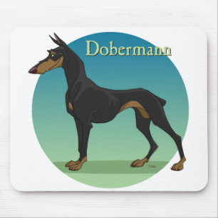 dobermann mouse mat