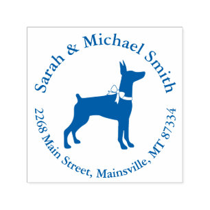 Dobermann Pinscher Baby Shower Puppy Dog Dobie Self-inking Stamp