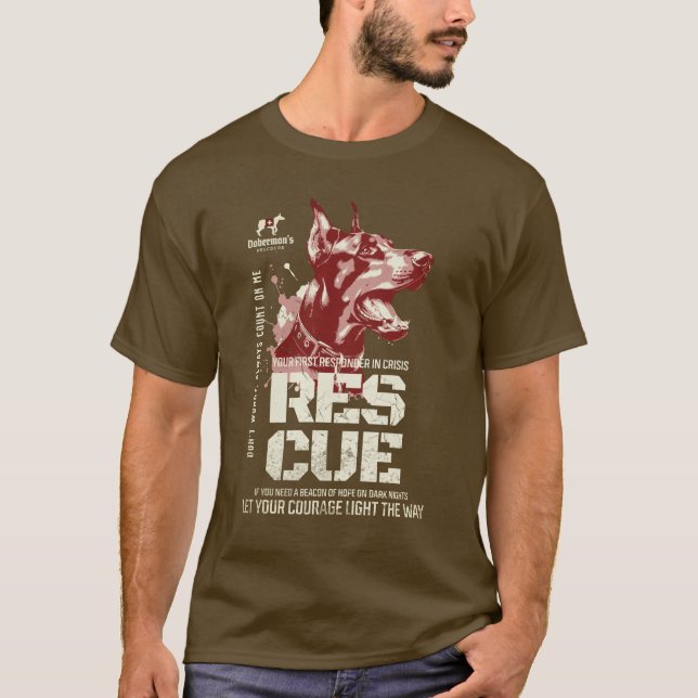 Doberman's Rescuers T-Shirt (Front)