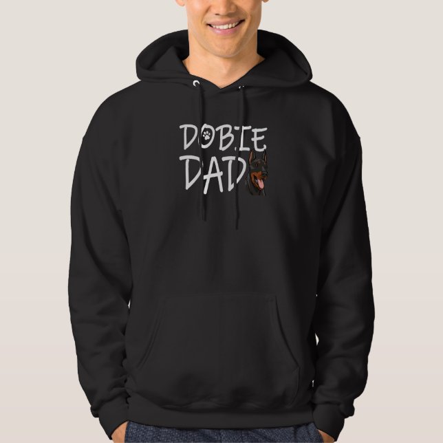 Dobie Dog Dad  Women Love Doberman Bread Love  1 Hoodie (Front)