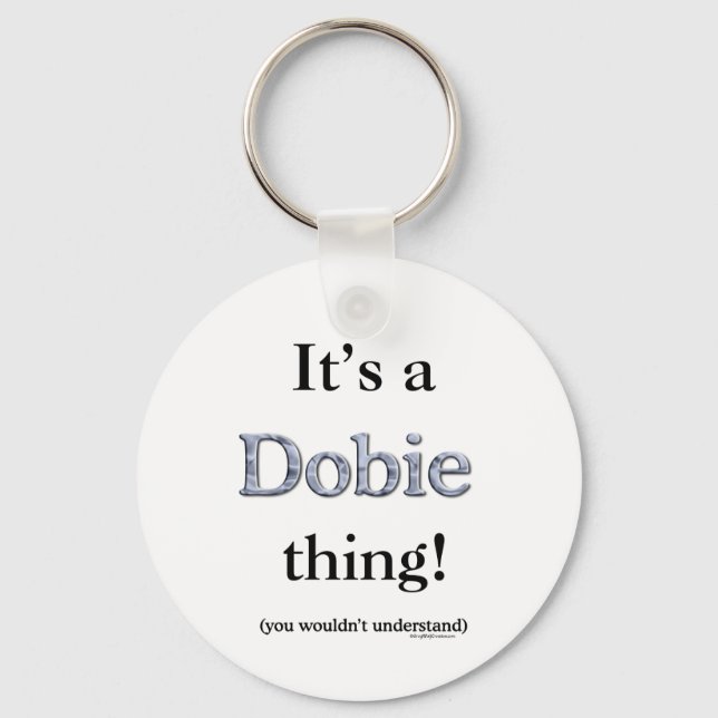 Dobie Thing Key Ring (Front)