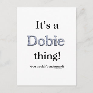 Dobie Thing Postcard