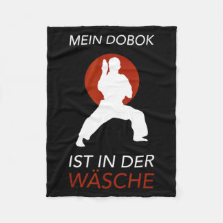 Dobok Taekwondo Kampsport Fleece Blanket