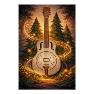Dobro Forest glowing woodland reverie Poster