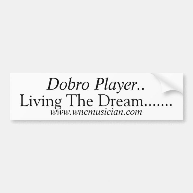 Dobro Player Sticker (Front)