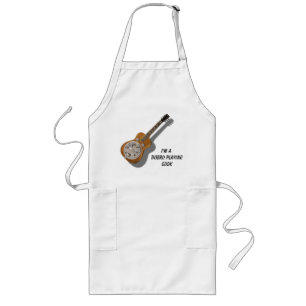DOBRO PLAYING COOK-APRON LONG APRON