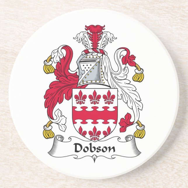 Dobson Family Crest Coaster (Front)