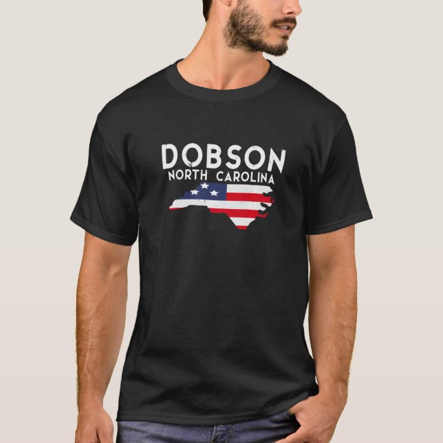 Dobson North Carolina USA State America Travel Pre T-Shirt (Front)
