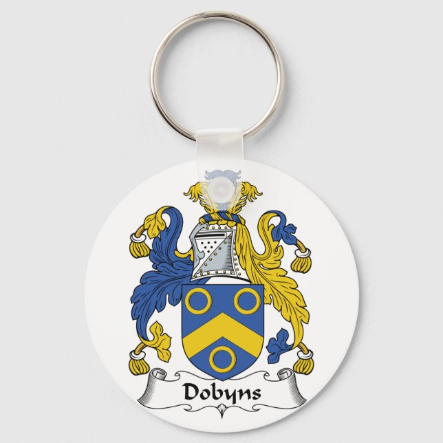 Dobyns Family Crest Key Ring (Front)