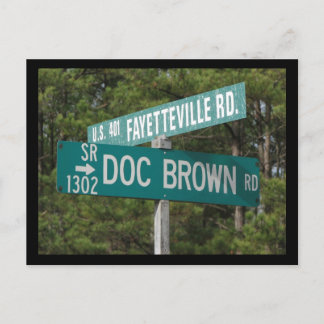 Doc Brown Rd Postcard