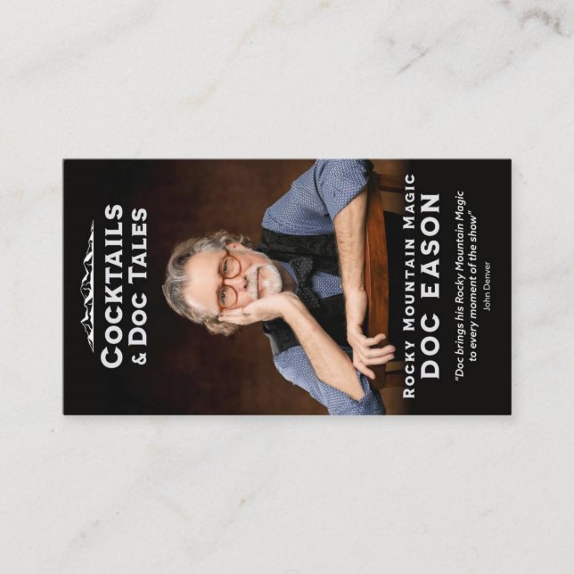Doc Eason, Magician Business Card (Front)