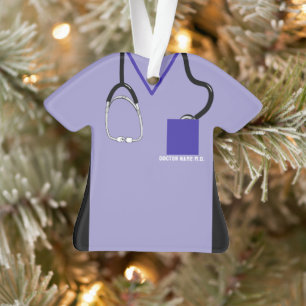 Doc Ornament - Personalised Medical Scrubs Decor
