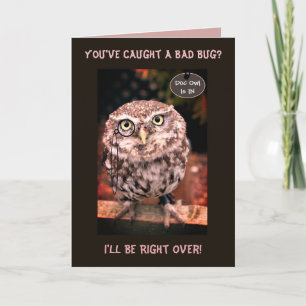 Doc Owl Get Well Card