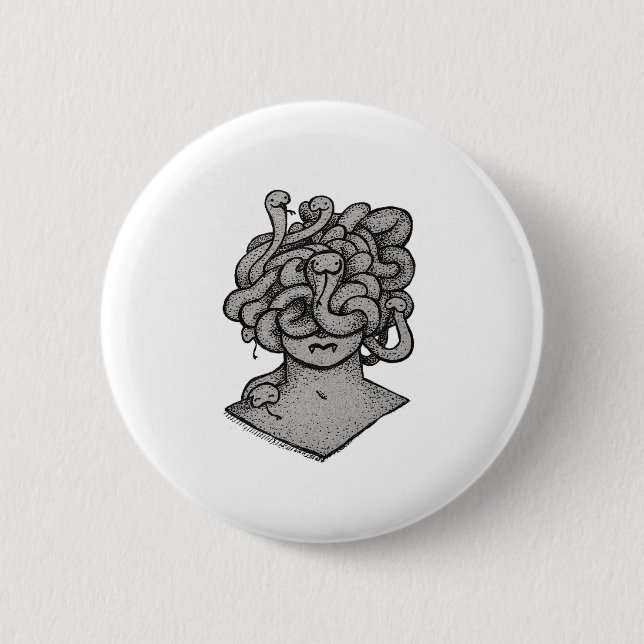 Docile Medusa Button (Front)