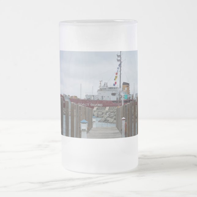 Dock and Icebreaker Museum Frosted Mug (Center)