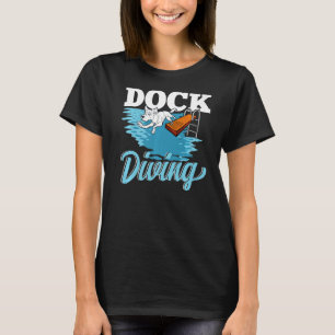 Dock Diving Dog Jumping in Water Dog Love Premium T-Shirt