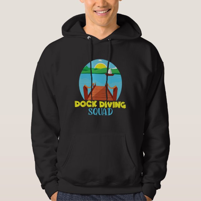Dock Diving Squad Dog Owner Dog Training Dock Jump Hoodie (Front)
