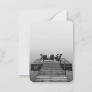 Dock in the fog card