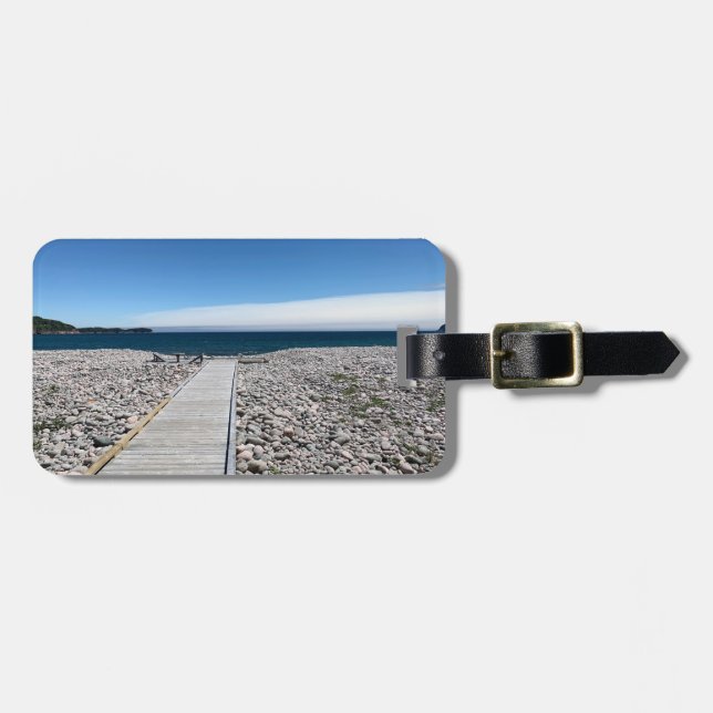 Dock Into The Atlantic Ocean Luggage Tag (Front Horizontal)