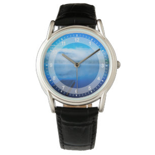 Dock on calm misty lake, California Watch