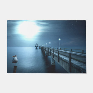 Dock on the Bay Evening Floor Mat