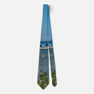Docked At Mackinac Neck Tie