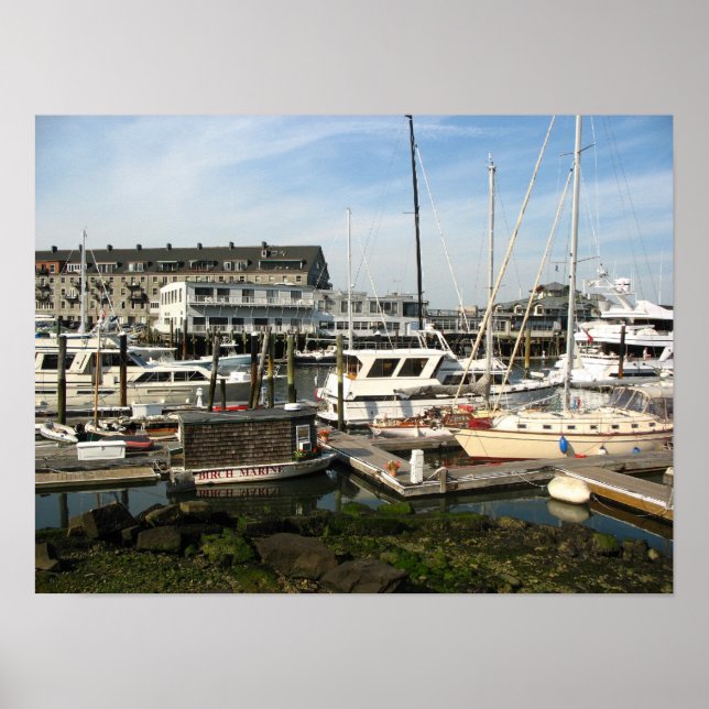 Docked Boats Poster (Front)