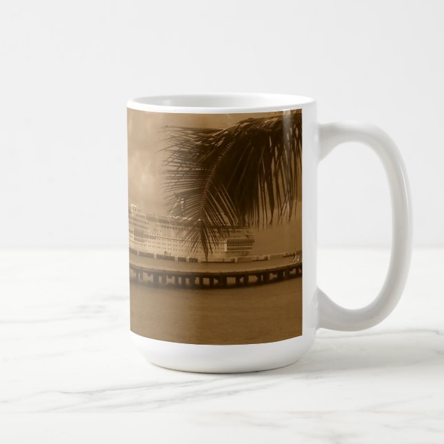 Docked in Cozumel Coffee Mug (Right)
