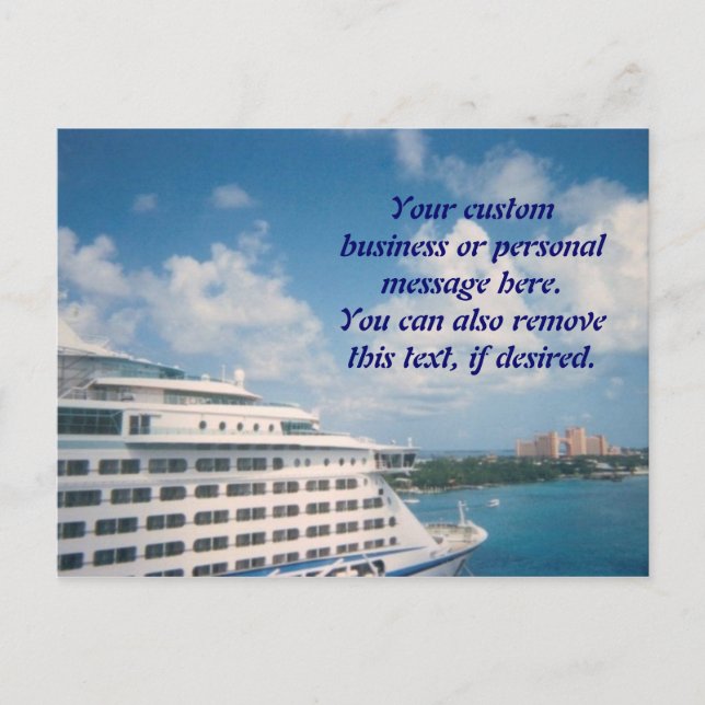 Docked in Nassau Postcard (Front)