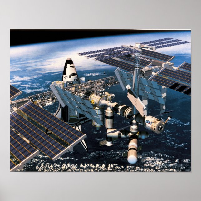 Docked Space Shuttle Poster (Front)