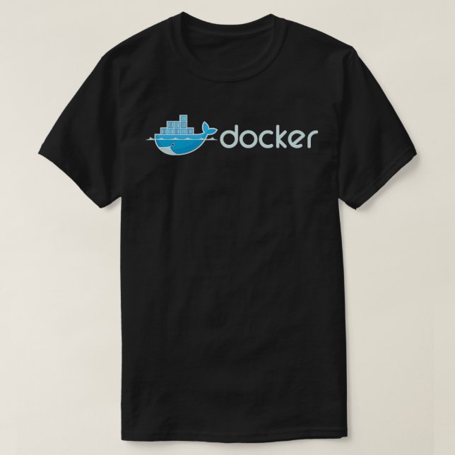 Docker Engine Build Applications in Isolated Conta T-Shirt (Design Front)
