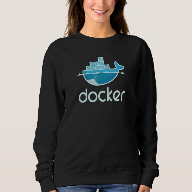 Docker Engine  Coding Software Developing Programm Sweatshirt (Front)