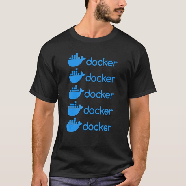 Docker Engine   Programming  Coding  Software Deve T-Shirt (Front)