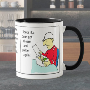 Docker Shipping Container Cartoon Humour Mug