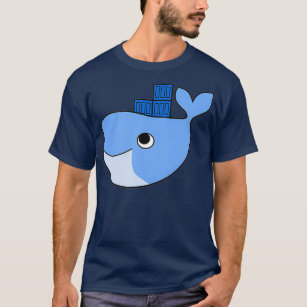 Docker Swarm Container On Blue Whale Hackathon T-Shirt