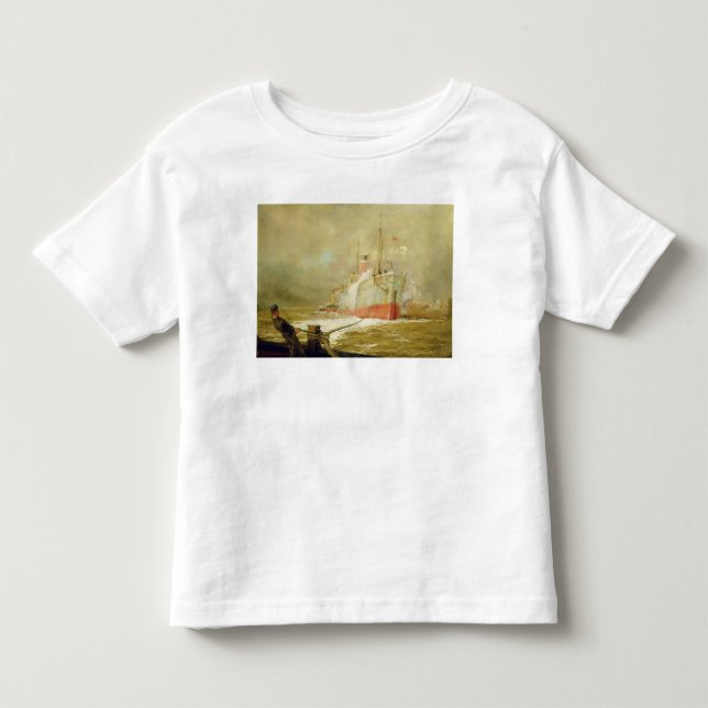 Docking a Cargo Ship Toddler T-Shirt (Front)