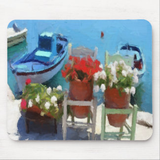 Dockside Flowers Mouse Mat