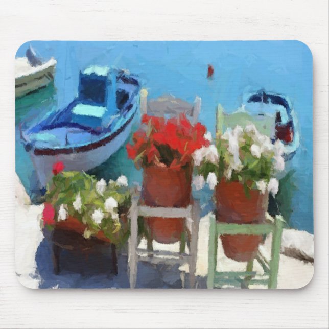 Dockside Flowers Mouse Mat (Front)