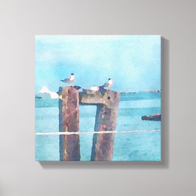 Dockside in Sausalito Canvas Print (Front)