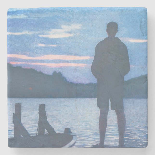 Dockside Stone Coaster (Front)