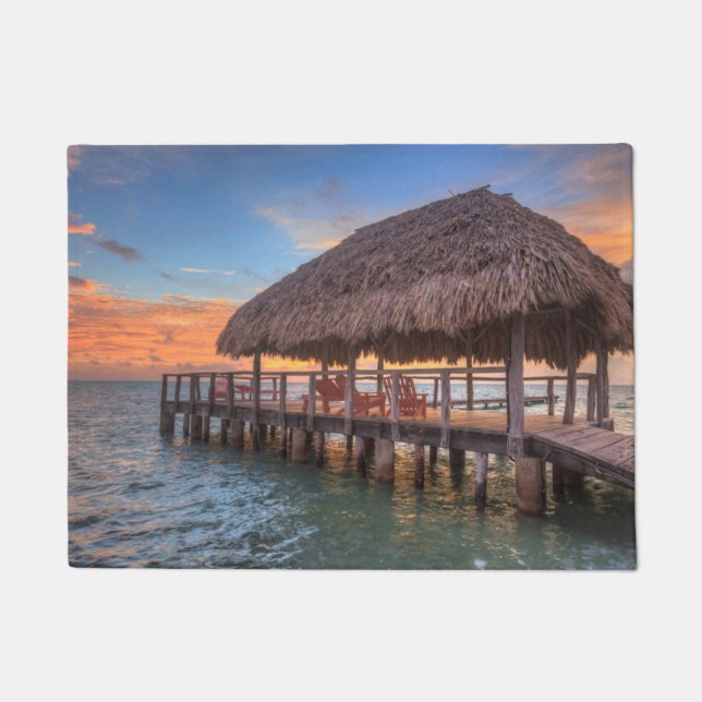 Dockside Sunrise Doormat (Front)