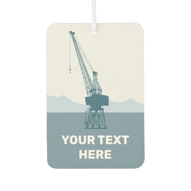 Dockyard Crane Car Air Freshener (Front)