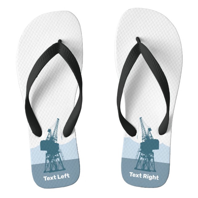 Dockyard Crane Flip Flops (Footbed)