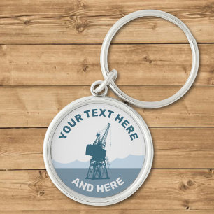 Dockyard Crane Key Ring