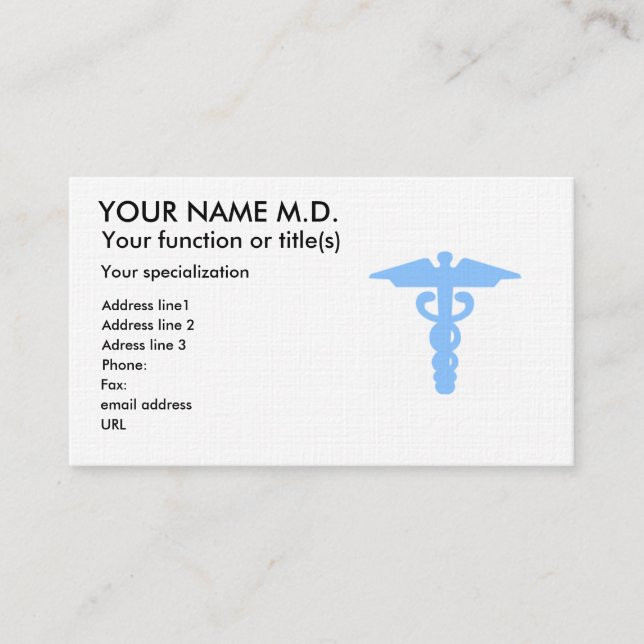 Doctor 1 business card (Front)