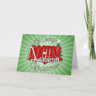 DOCTOR ACUPUNCTURE MERRY CHRISTMAS HOLIDAY CARD