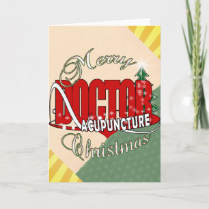DOCTOR ACUPUNCTURE MERRY CHRISTMAS HOLIDAY CARD
